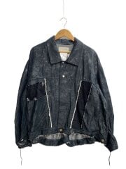 画像：ホイルプリント再構築カーペンターデニムジャケット/2/コットン/GRY/LB26SS-JK02-HPD//