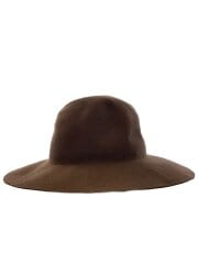 画像：TAH/ハット/--/ウール/BRW/無地/レディース