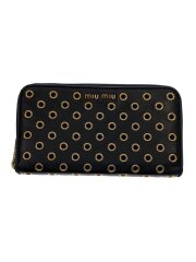 画像：NAPPA VELE/ハトメデザイン/財布/レザー/BLK/レディース