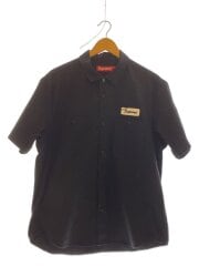 画像：半袖シャツ/M/コットン/BLK