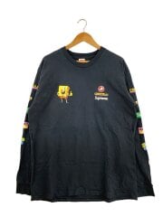 画像：長袖Tシャツ/XL/コットン/BLK//