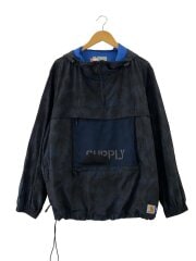 画像：×SUPPLY/HD WINDBREAKER PULLOVER/ナイロンジャケット/M/ポリエステル/BLK//