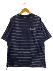 画像：Tシャツ/L/コットン/WHT/ボーダー/OPT10008-B/DRAWSTRING BORDER T-SHIRT//