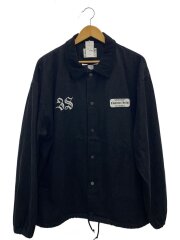 画像：Logo Denim Coach Jkt/L/コットン/BLK/無地