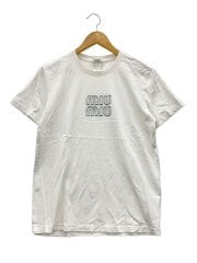 画像：ロゴTシャツ/M/コットン/WHT//