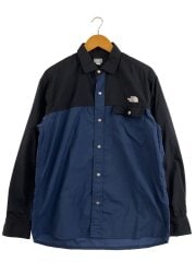 画像：L/S NUPTSE SHIRT_ロングスリーブヌプシシャツ/M/ナイロン/NVY//