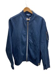 画像：MA-1タイプ/スウェットジャケット/裏サーマル/ジャケット/LL/コットン/NVY/KK-RL-LS3507