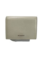 画像：tiny wallet/3つ折り財布/レザー/IVO/無地/レディース