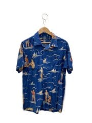 画像：アロハシャツ/L/レーヨン/BLU/総柄/7934663KZZR