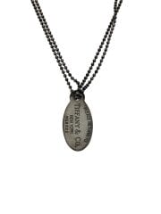 画像：リターントゥオーバル/ネックレス/SV925/SLV/トップ有/メンズ