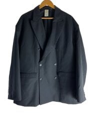 画像：テーラードジャケット/M/--/BLK/ZARA/ダブルブレスト/背タグ汚れ