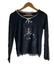 画像：長袖Tシャツ/--/コットン/BLK/332203