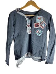 画像：長袖Tシャツ/--/コットン/GRY/332767