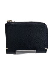 画像：財布/レザー/BLK/無地/メンズ