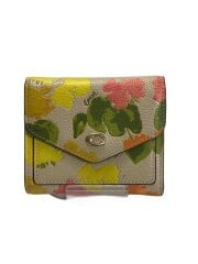 画像：2つ折り財布/レザー/BEG/レディース