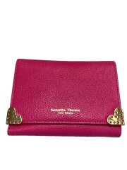 画像：3つ折り財布/レザー/PNK/レディース