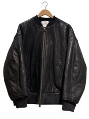 画像：MA-1/レザージャケット・ブルゾン/3/レザー/BLK/AP2223012