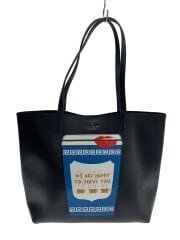 画像：トートバッグ/レザー/BLK/KF520