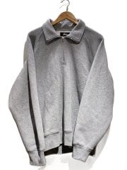 画像：RELAXED HALF ZIP/XL/コットン/GRY