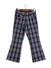 画像：ブーツカットパンツ/32/--/マルチカラー/チェック