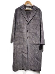画像：コート/34/ウール/GRY/千鳥格子/17AMSC056