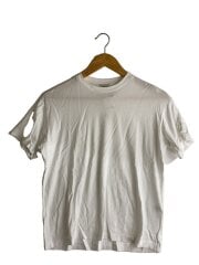 画像：コットンクルーネック刺繍ショートスリーブTシャツ/O/コットン/WHT/7917-222-0010