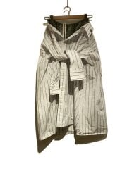 画像：SHIRTS COMBINED SKIRT/ロングスカート/38/コットン/WHT/ストライプ/B14SK161