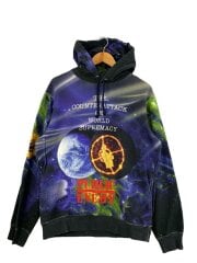 画像：Public Enemy Hooded Sweatshirt/M/コットン/BLK/総柄//