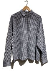 画像：26SS/長袖シャツ/36/コットン/WHT/ギンガムCK/26-050-042-8280-1-0