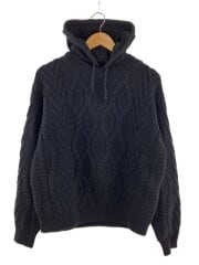 画像：パーカー/S/ウール/BLK/無地