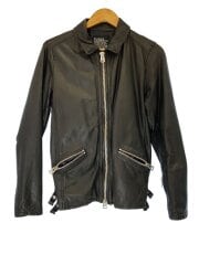 画像：レザージャケット・ブルゾン/M/レザー/BLK/NUC43LO0700SH