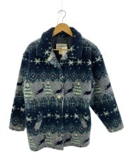 画像：フリースジャケット/S/ポリエステル/NVY/ノルディック柄/1245456