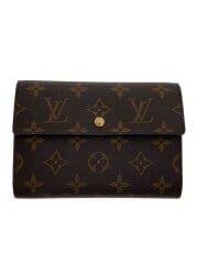 画像：ポルト・トレゾール・エテュイ・パピエ_モノグラム・キャンバス/PVC/BRW/モノグラム/レディース