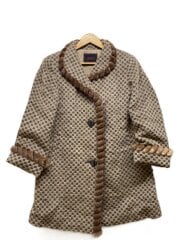 画像：snyart/コート/9/コットン/BRW/13522/アルパカ/アンゴラ/モヘア/ミンク混