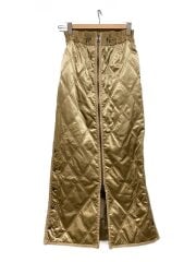 画像：ミリタリーキルティングスカート/S/ポリエステル/BEG/194-0124-00