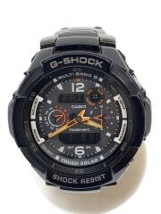 画像：ソーラー腕時計・G-SHOCK/デジアナ/ステンレス/BLK/ブラック/カシオ