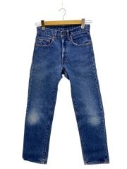 画像：ボトム/28/--/BLU80s/VT/505/チェーン/実寸W28/デニム/インディゴ/サークルR/スレ