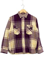 画像：ネルシャツ/M/コットン/POST OVERALLS/ポストオーバーオールズ