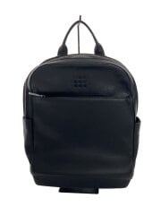 画像：リュック/レザー/BLK/無地