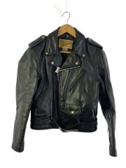 画像：レザージャケット・ブルゾン/36/レザー/BLK/618