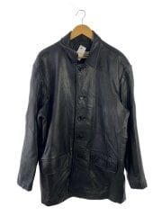 画像：コート/L/羊革/BLK