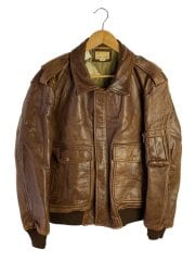 画像：STAGE DOOR/レザージャケット・ブルゾン/M/羊革/BRW