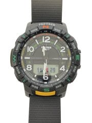 画像：クォーツ腕時計・PROTREK/デジアナ/BLK/BLK