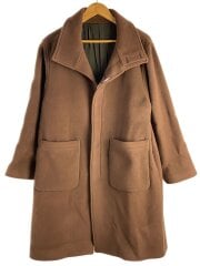 画像：ステンカラーコート/1/ウール/BRW/無地/213-60701