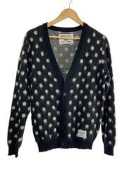 画像：カーディガン(厚手)/M/モヘア/BLK/総柄/13AW-KNT-16
