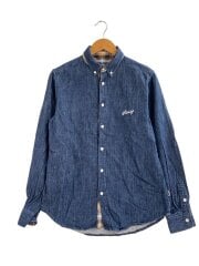 画像：長袖シャツ/M/コットン/IDG/無地/チェック//