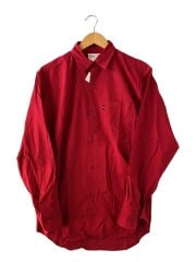 画像：長袖シャツ/38/コットン/RED/無地//