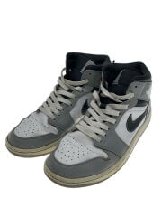 画像：AIR JORDAN 1 MID_エア ジョーダン 1 ミッド/28cm/GRY/レザー//
