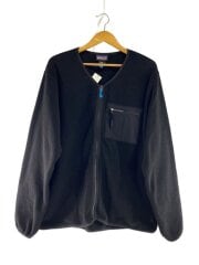 画像：フリースジャケット/XL/ポリエステル/BLK/無地/22975