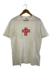 画像：20FW/Cross Box Logo Tee/L/コットン/WHT/プリント/汚れ有/状態考慮